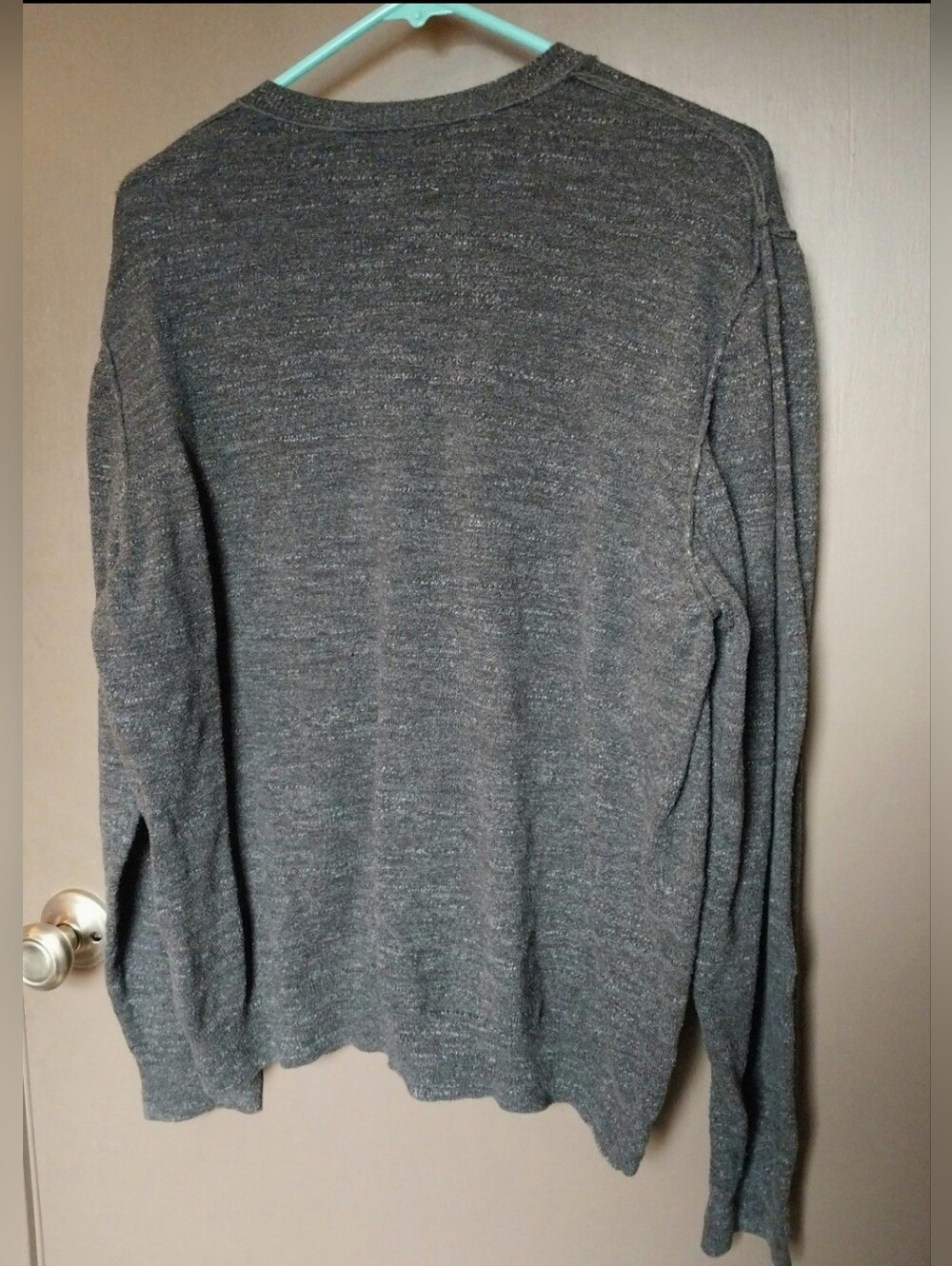 Lucky Brand Dark Heather Gray V-Neck Sweater - Picture 5 of 5